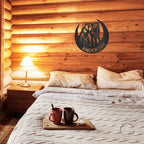 Roaring Bear Custom Name Indoor Outdoor Steel Wall Sign