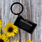 Goddaughter Gifts, To My Goddaughter Remember, you will never lose. You will either WIN or LEARN, Keepsake Keychain For Goddaughter Engraved, Birthday Christmas Gifts Ideas For Goddaughter X-mas Gifts
