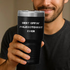 Phlebotomist Stainless Steel Polar 30 oz Travel Mug - Best Effin’ Phlebotomist Ever Gift for Lab Techs, Nurses