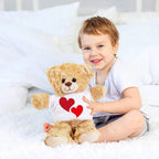 Hearts of Love - Plush Lamb, Panda, or Teddy Bear with Tee Shirt Romantic Gift for Sweetheart