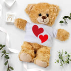 Hearts of Love - Plush Lamb, Panda, or Teddy Bear with Tee Shirt Romantic Gift for Sweetheart