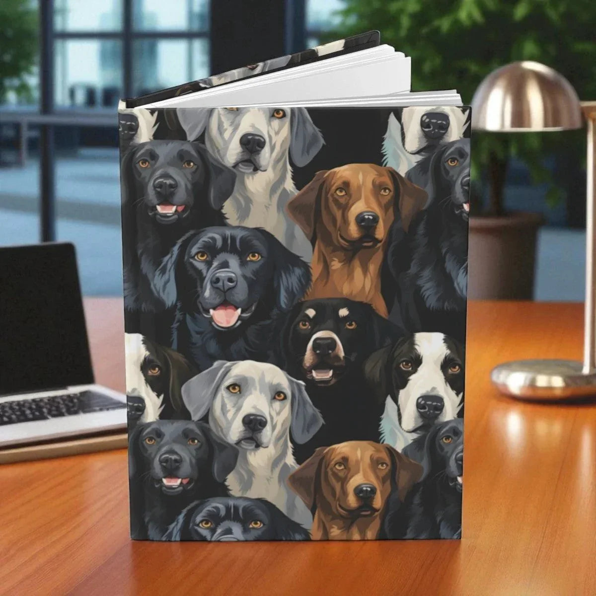 Dog Lover's Hardcover Journal, Pet Memorial Notebook, Animal Care Planner, Dog Training Log, Gift for Dog Parents