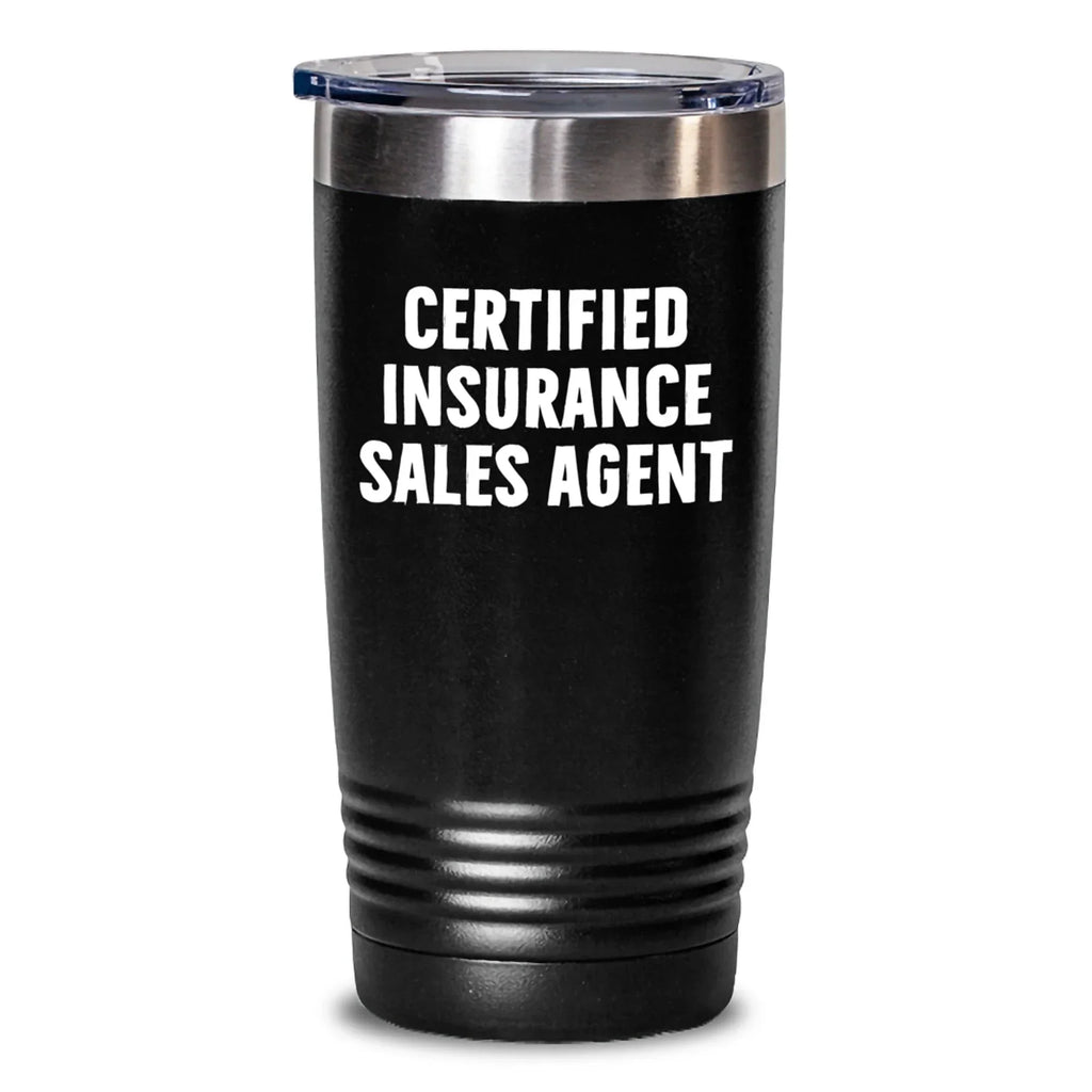 Fun Gifts from Friends, Certified Insurance Sales Agent, Christmas Unique Tumblers