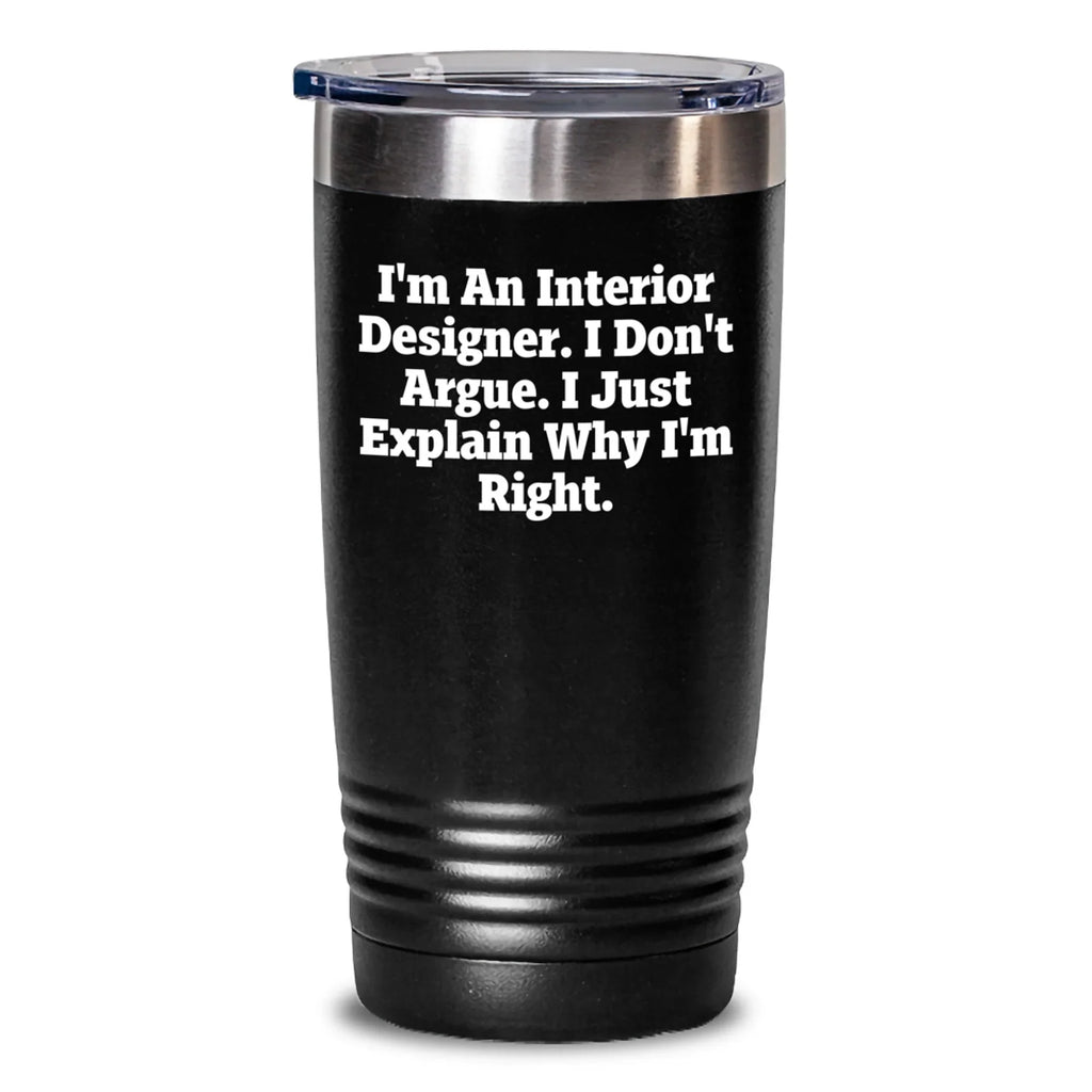 Funny Interior Designer Gifts from Friends, Tumbler Mug for Interior Designer, Christmas Unique Gifts for Men Women Coworkers Family