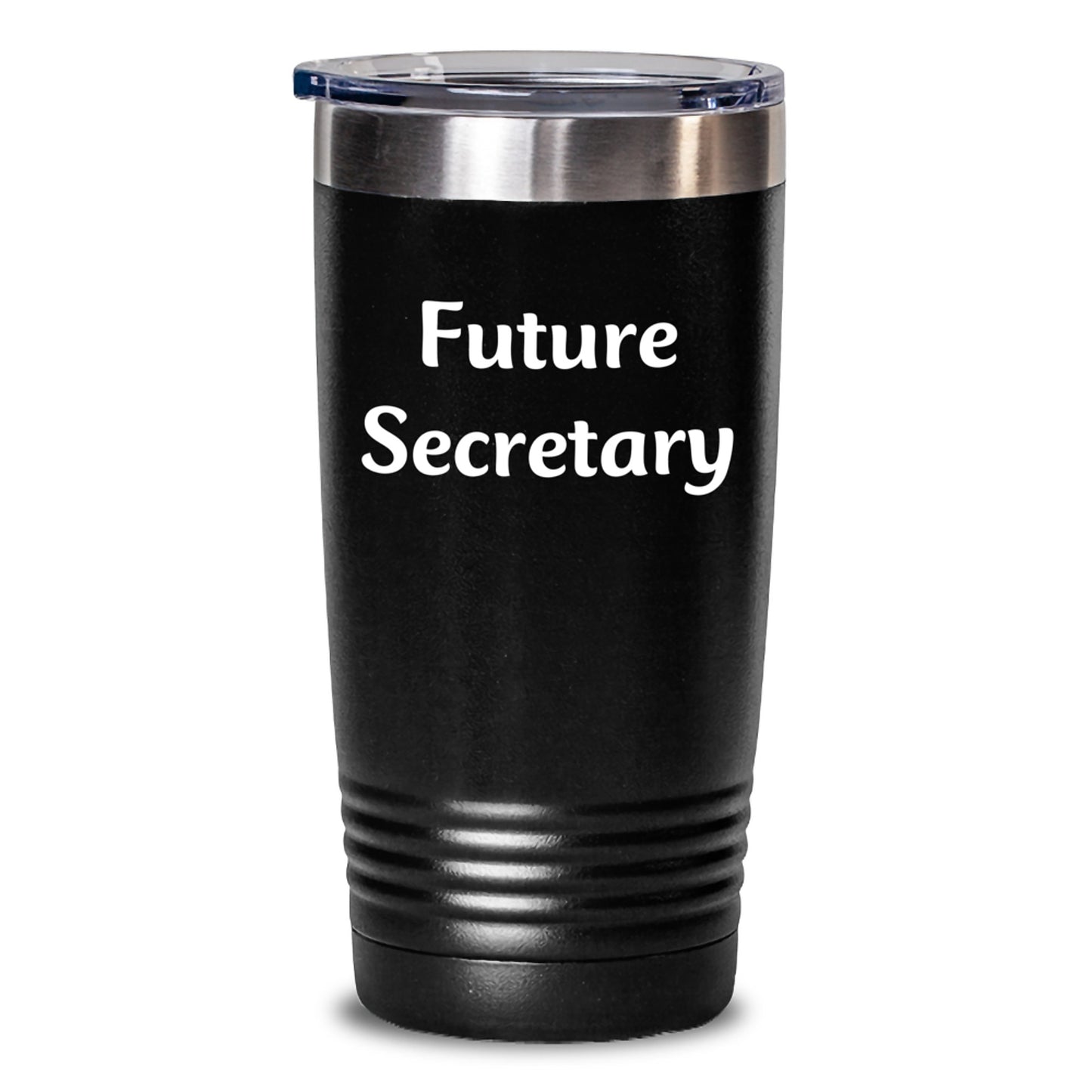 Funny Quotes for Future Secretary - Secretary Gifts from Friends, Christmas Unique Gifts for Her, 20/30oz Tumbler, Stainless Steel/Powder Coating - Main