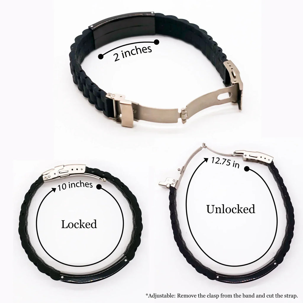 Assistant Black Glidelock Clasp Engraved Bracelet - Thanks for being who you are - Birthday Christmas Jewelry Gifts Coworkers Colleague Boss