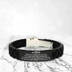 Author Black Glidelock Clasp Engraved Bracelet - Thanks for being who you are - Birthday Christmas Jewelry Gifts Coworkers Colleague Boss
