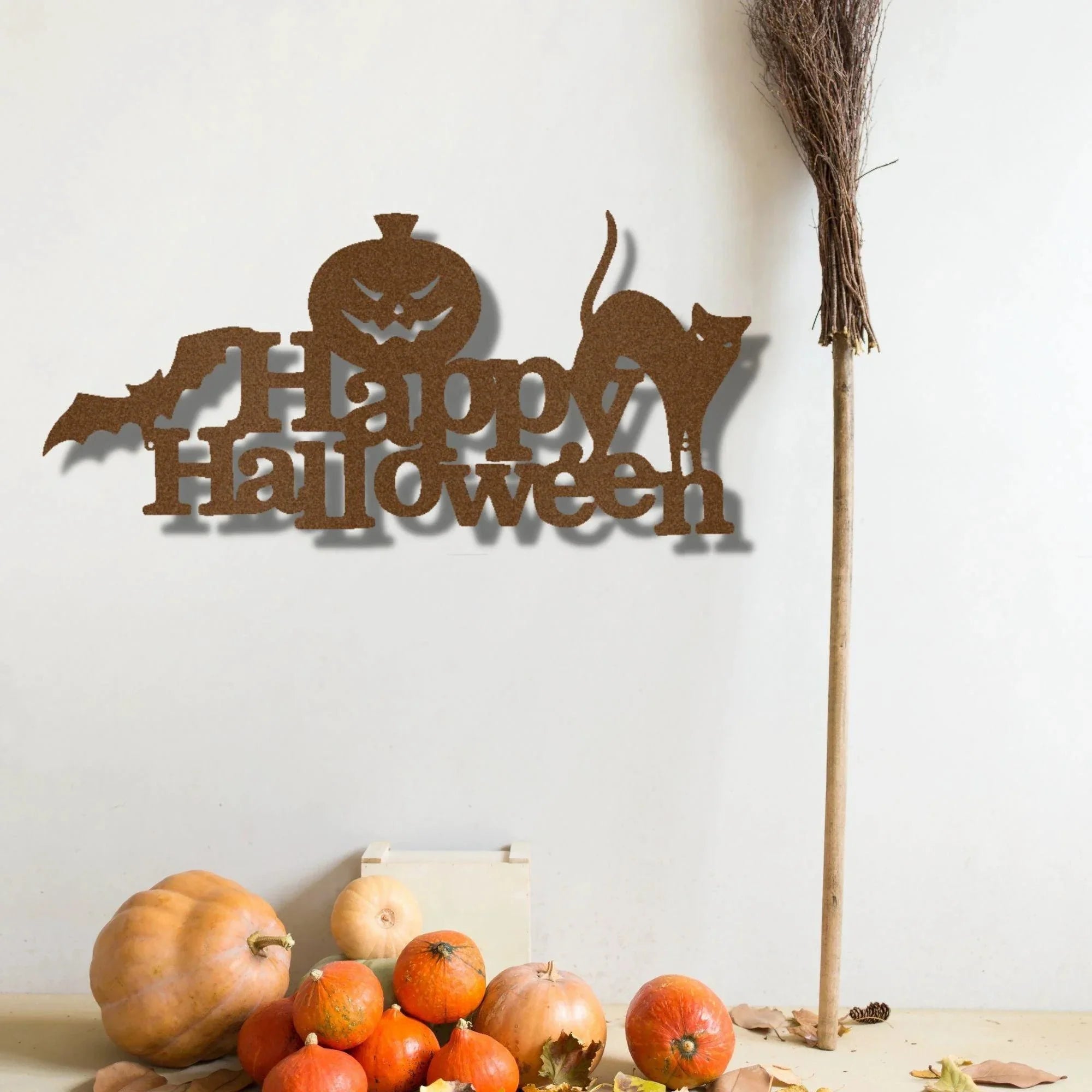 Happy Halloween Indoor Outdoor Steel Wall Sign