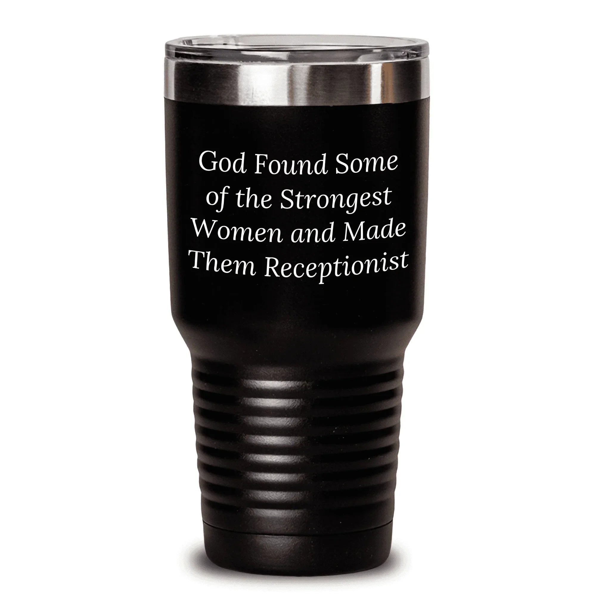 Funny Inspirational Gifts from Women to Receptionist Strong Women Tumbler, 20oz or 30oz Vacuum-Insulated, Mother's Day Unique Gifts