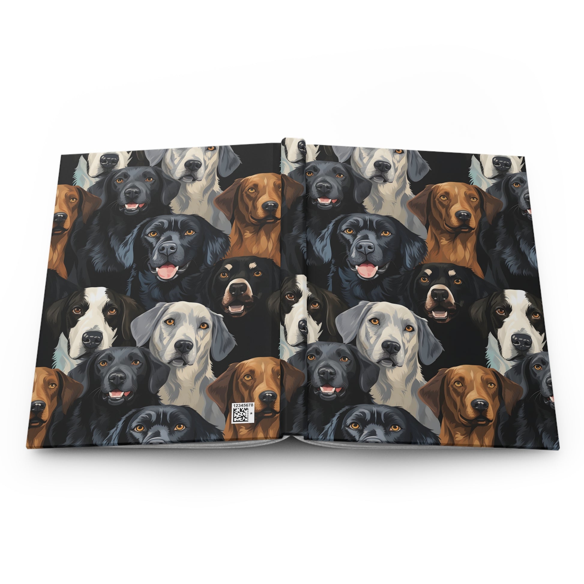 Dog Lover's Hardcover Journal, Pet Memorial Notebook, Animal Care Planner, Dog Training Log, Gift for Dog Parents - Mallard Moon Gift Shop