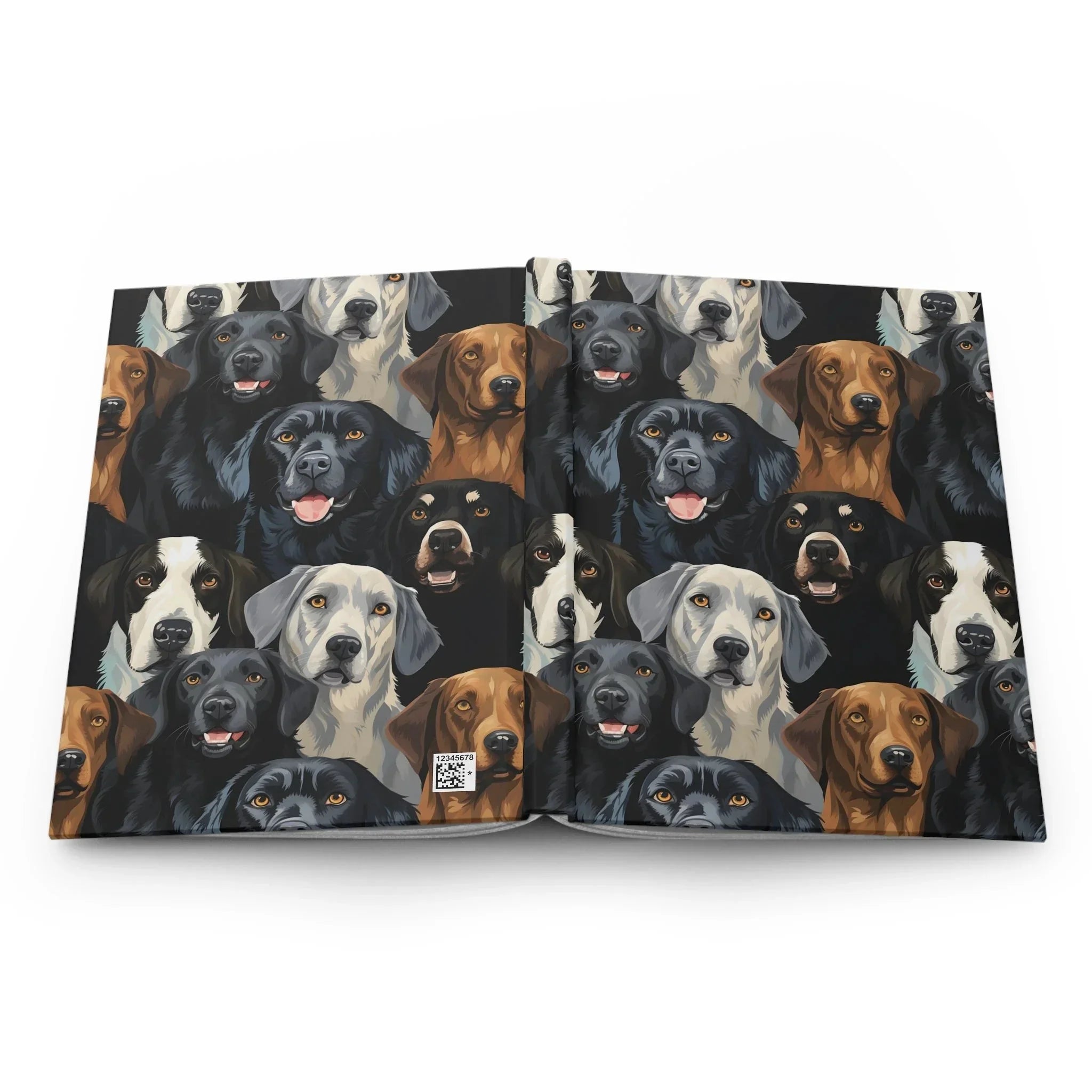 Dog Lover's Hardcover Journal, Pet Memorial Notebook, Animal Care Planner, Dog Training Log, Gift for Dog Parents