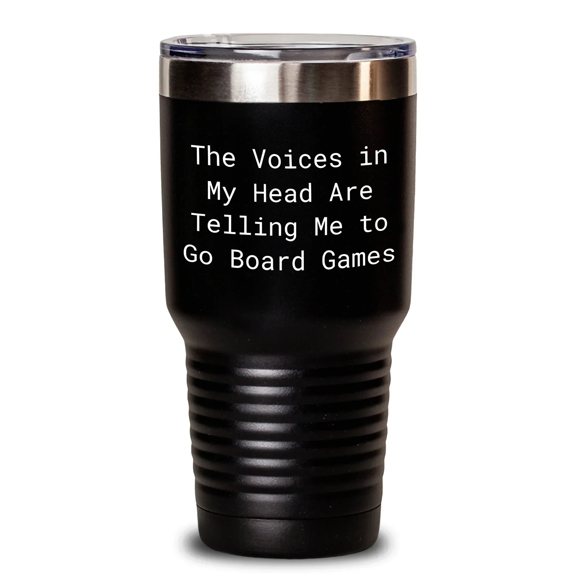Funny Board Games Quotes Gifts from Friends to Men for Father's Day, The Voices In My Head Are Telling Me To Go Board Games Tumbler, 20oz or 30oz Capacity