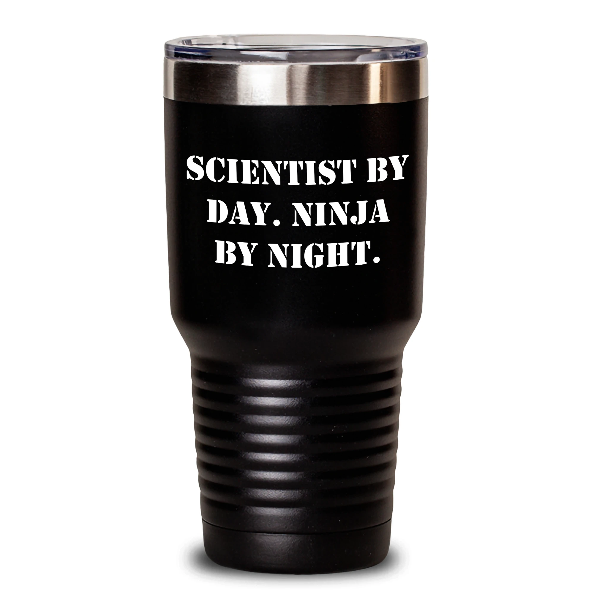 Scientist by Day, Ninja by Night Funny Tumbler Gifts from Men for Scientist on Father's Day, Gifts for Scientist