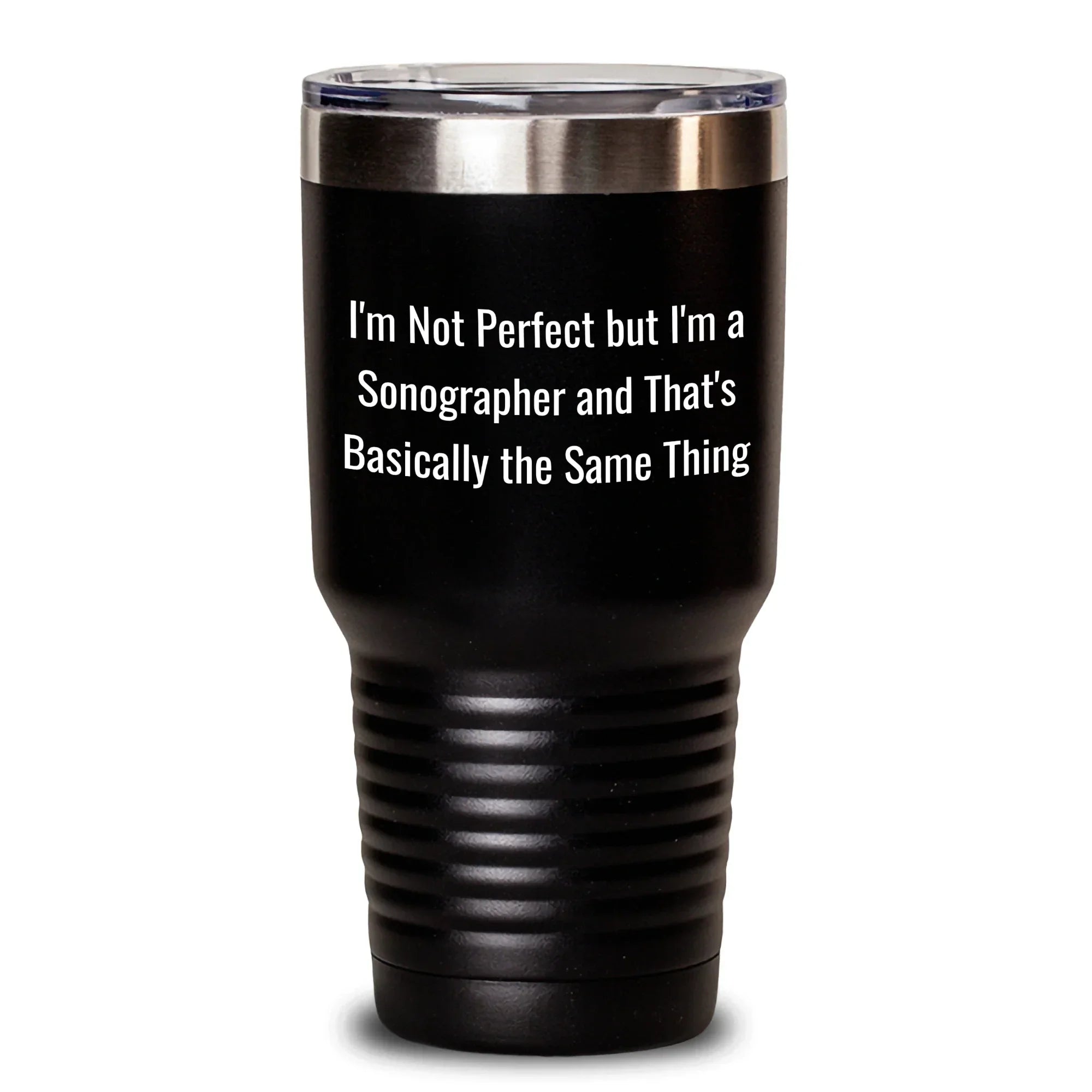 Sonographer Gifts from Friends, Funny Quote Tumbler, Mother's Day Unique Gifts for Her, Gifts for Sonographer, I'm Not Perfect But I'm A Sonographer And That's Basically The Same Thing