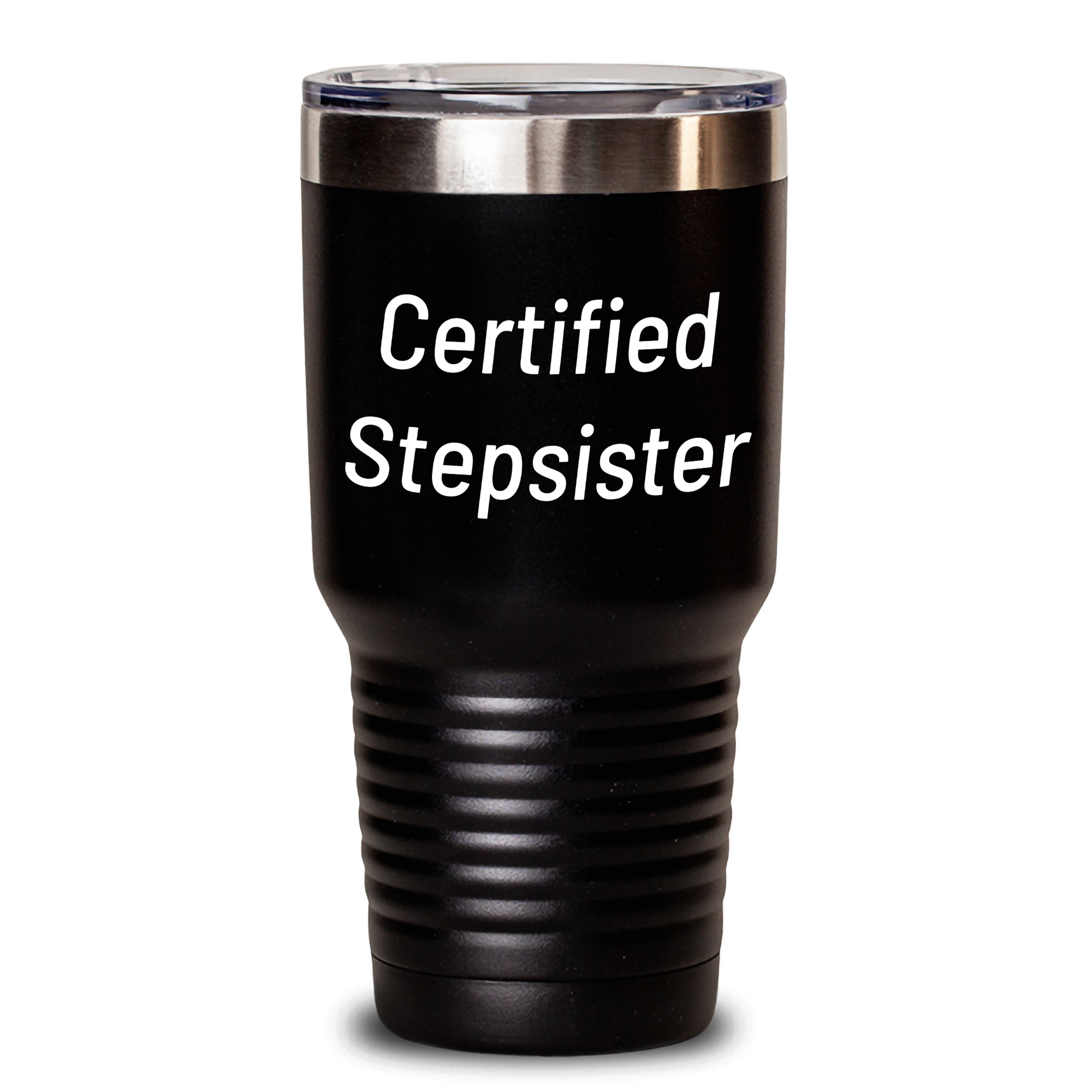 Funny Stepsister Gifts: Certified Stepsister Quote, Stainless Steel Tumbler for Hot and Cold Drinks - Gifts from Family to Stepsister, Mother's Day Unique Gifts
