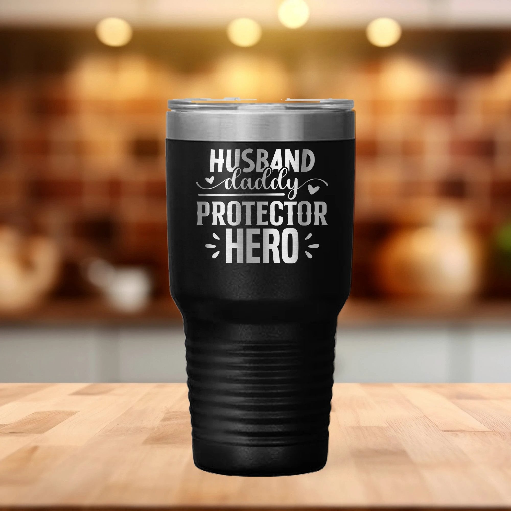 Husband • Daddy • Protector • Hero Stainless Steel Tumbler – 20oz & 30oz