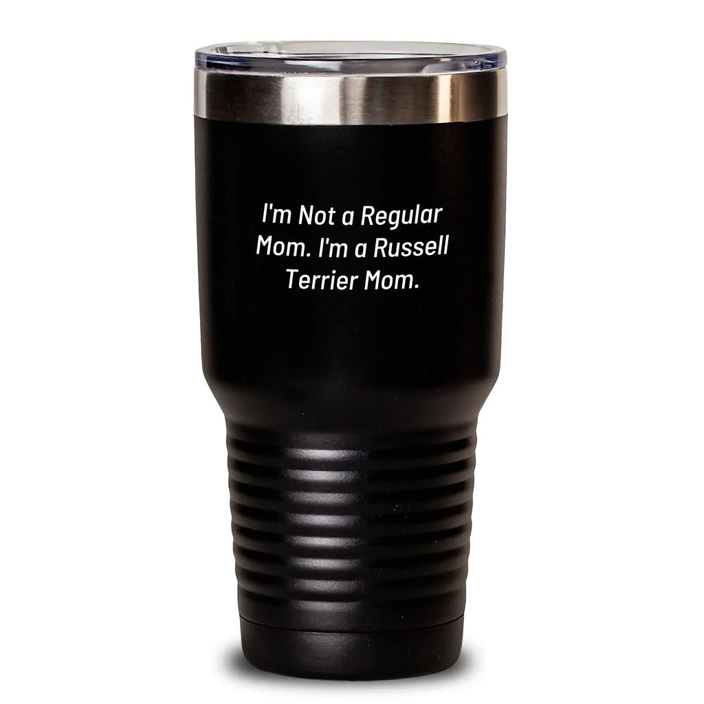 Funny Russell Terrier Dog Gifts from Mom, Russell Terrier Mom Tumbler for Christmas Unique Gifts, 20oz/30oz Insulated Stainless Steel Tumbler