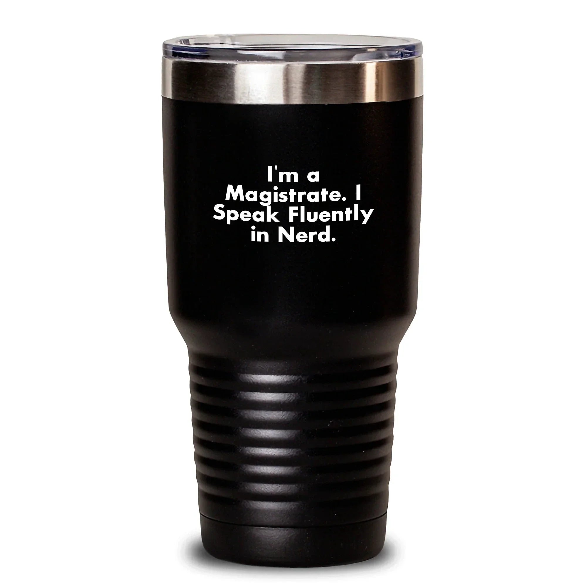 Fun Magistrate Gifts for Men - 'I Speak Fluently In genius.' Funny Tumbler for Christmas Unique Gifts from Friends