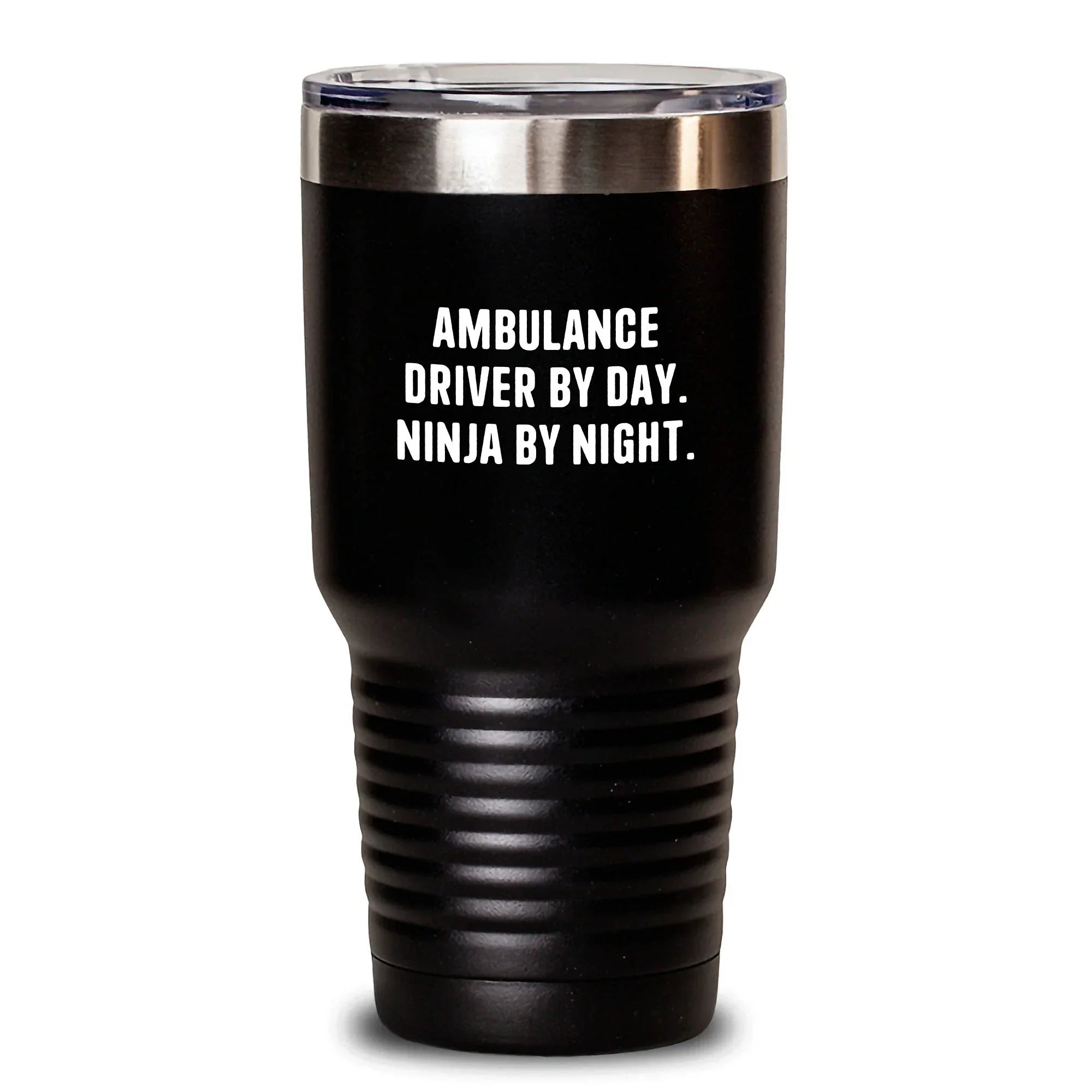 Ambulance Driver Tumbler Gifts from Friends Funny Quote for Ambulance Driver Men, Ambulance Driver By Day. Ninja By Night., Christmas Unique Gifts