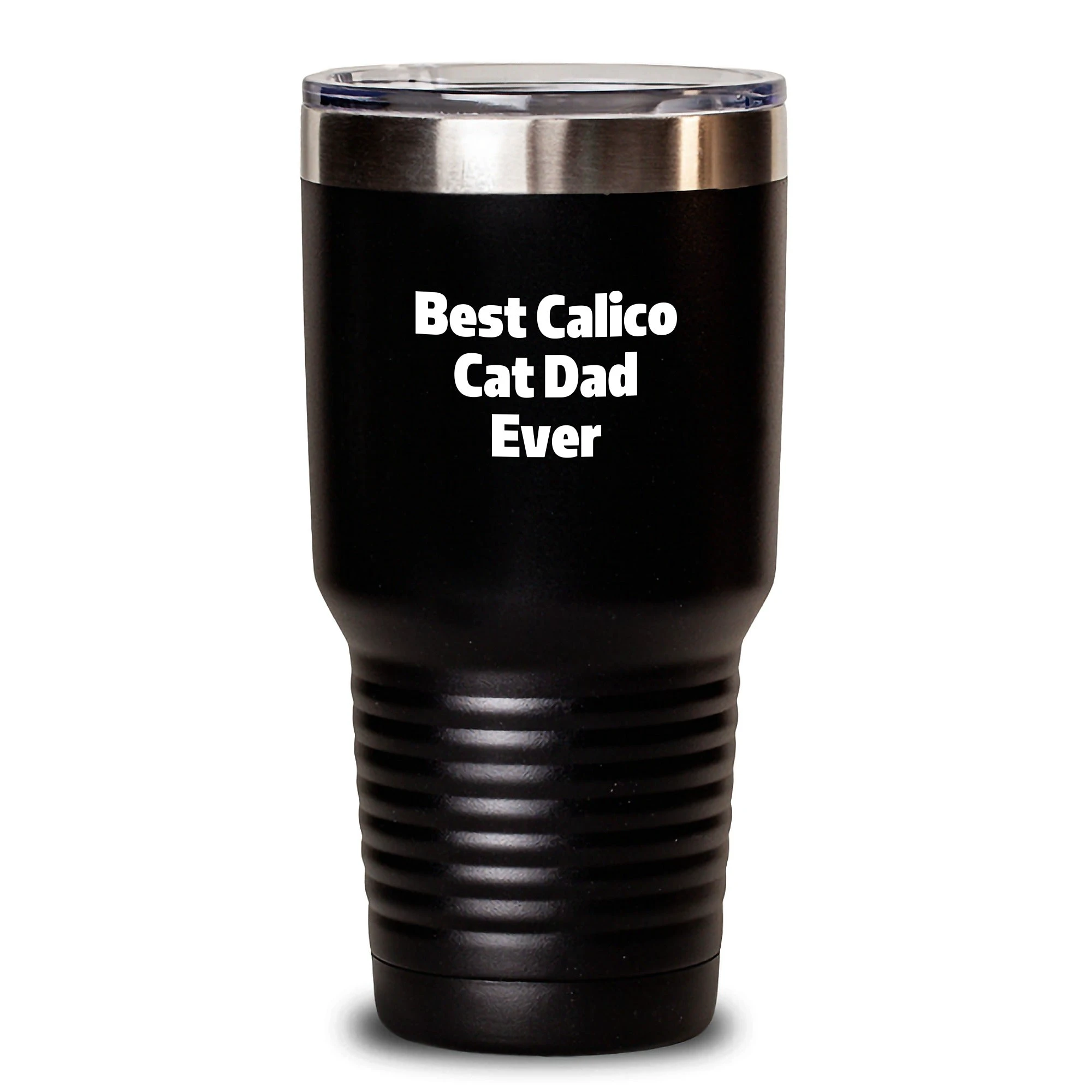 Calico Cat Lover's Funny Gift, Best Calico Cat Dad Ever Tumbler