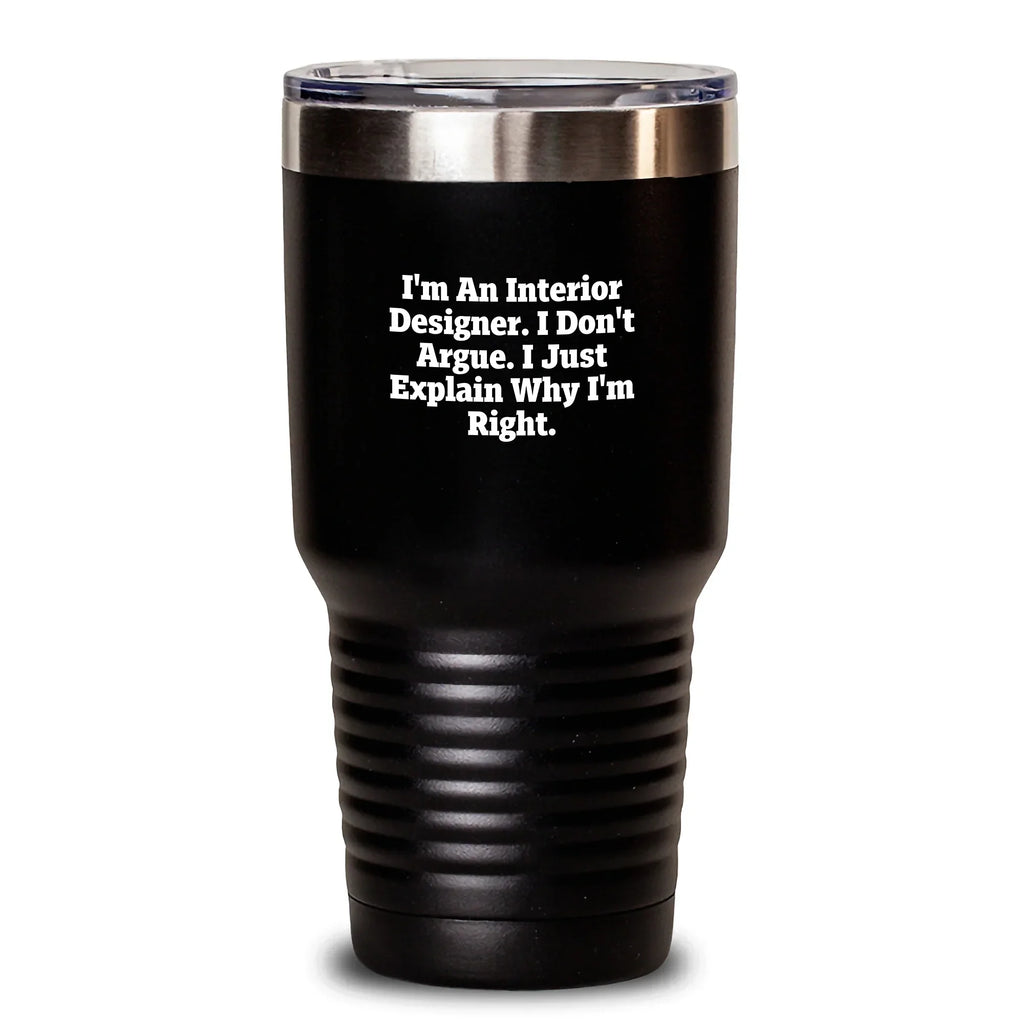 Funny Interior Designer Gifts from Friends, Tumbler Mug for Interior Designer, Christmas Unique Gifts for Men Women Coworkers Family