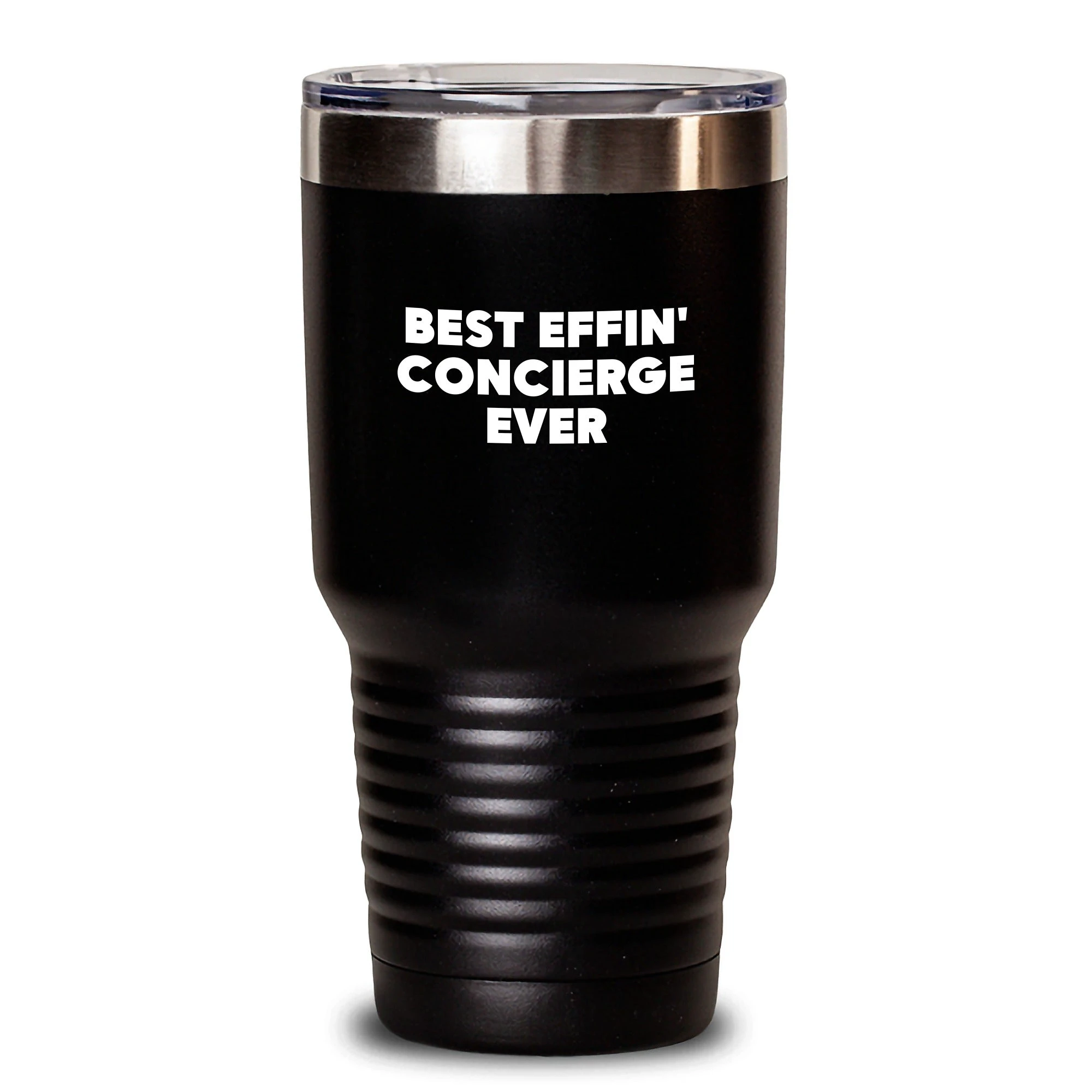 Funny Concierge Gifts from Men to Concierges for Christmas Unique Tumblers, Best Effin' Concierge Ever Tumbler, 20oz 30oz