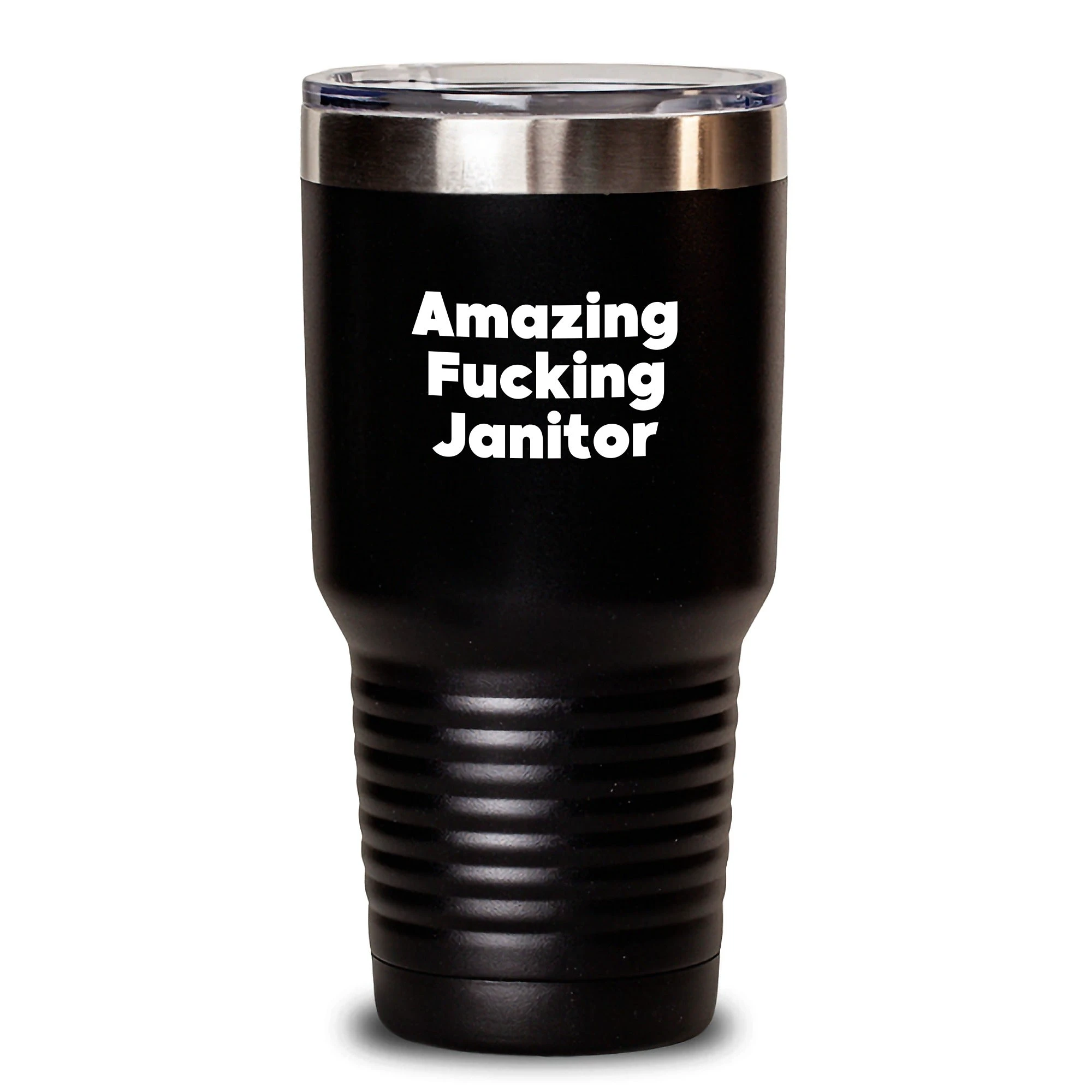 Funny Janitor Gifts, Valentine's Unique Gifts for Janitors, Amazing 'F--king Janitor' Tumbler, 20oz/30oz Insulated Tumblers, Gifts from Men to Women Janitors - Main