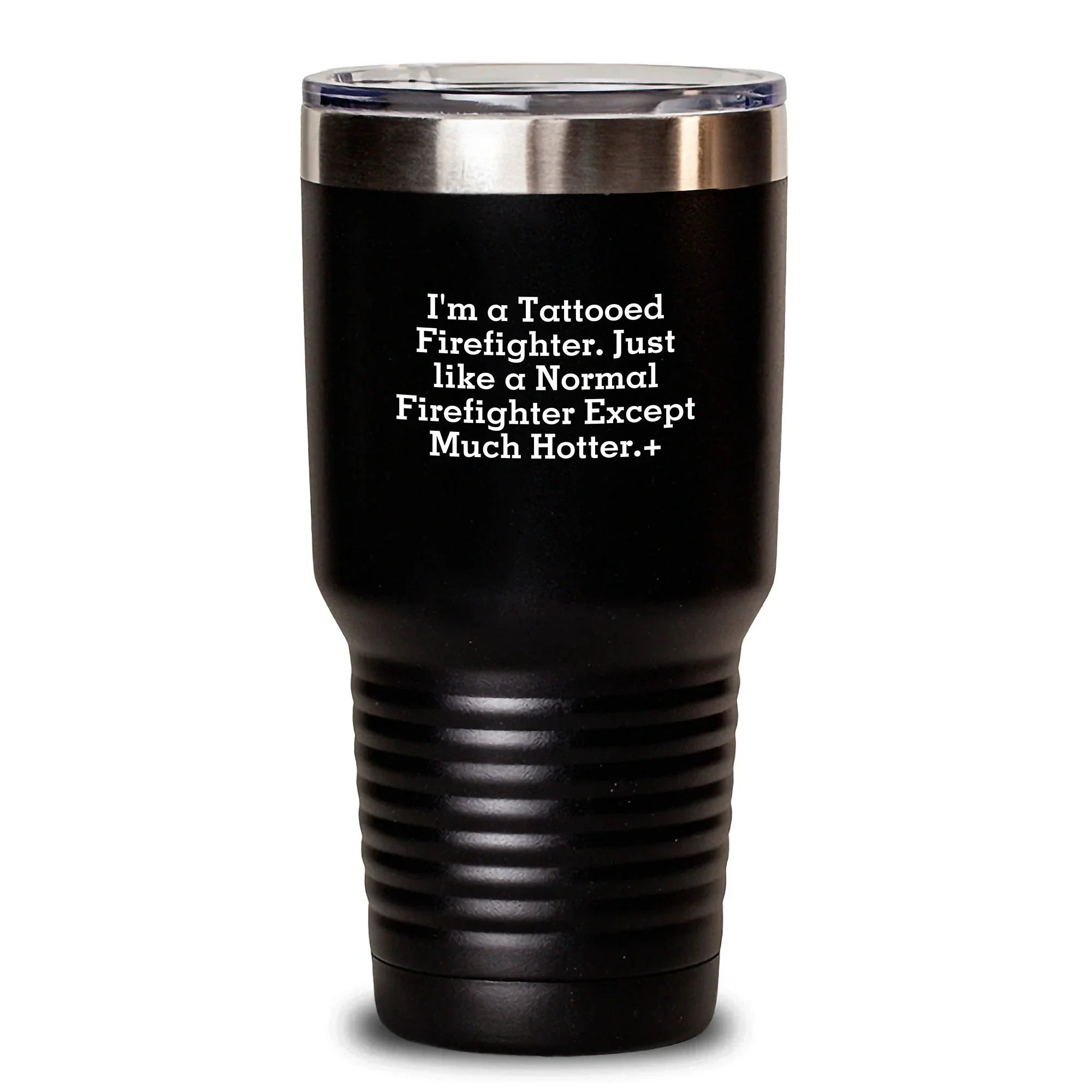 Funny Firefighter Gifts, Tumbler for Firefighter, I'm A Tattooed Firefighter Gifts from Men to Friends, Christmas Unique Gifts for Firefighter
