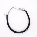 Grandson Engraved Black Glidelock Clasp Bracelet Heartfelt Birthday, Christmas Holiday Gifts Life is Learning to Dance in the Rain