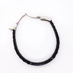 Grandson Black Glide Lock Bracelet, Remember, You Will Never Lose. , Leather Engraved Bracelets for your Grandson, Birthday, or Christmas, Inspirational Gifts Ideas