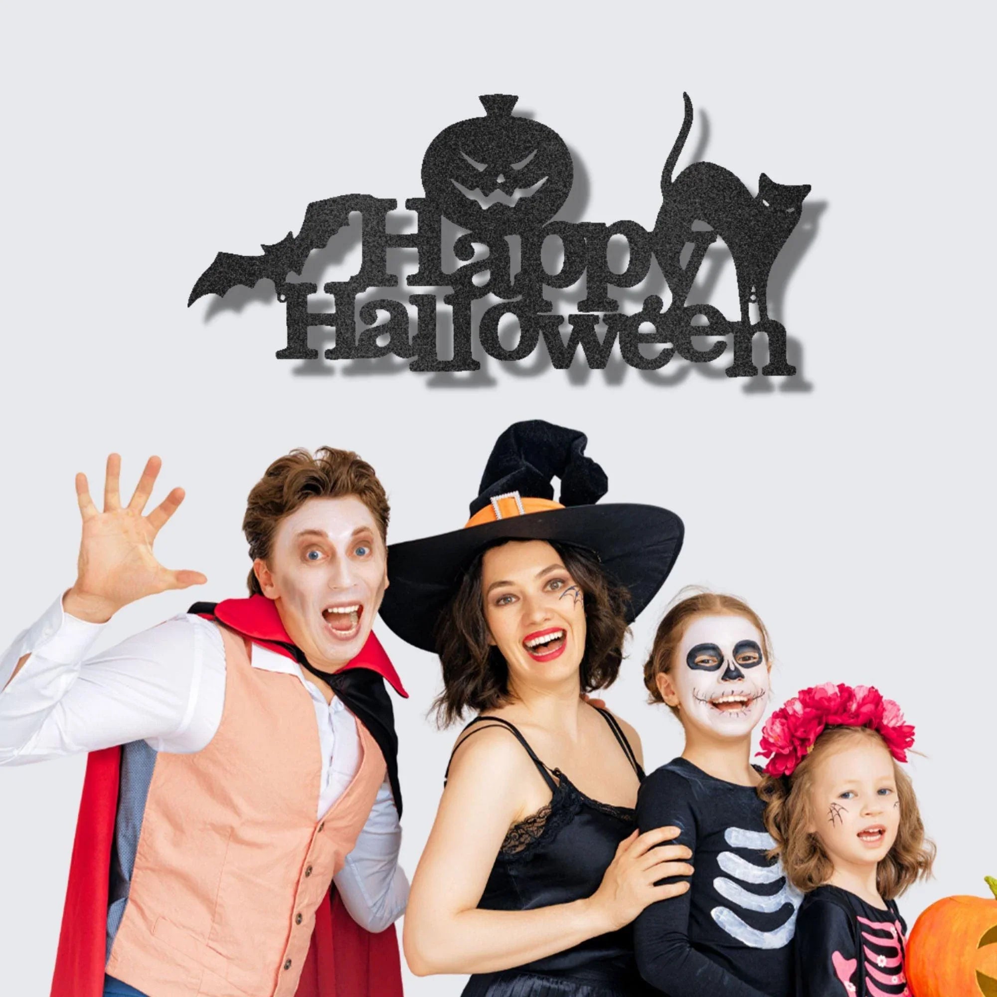 Happy Halloween Indoor Outdoor Steel Wall Sign