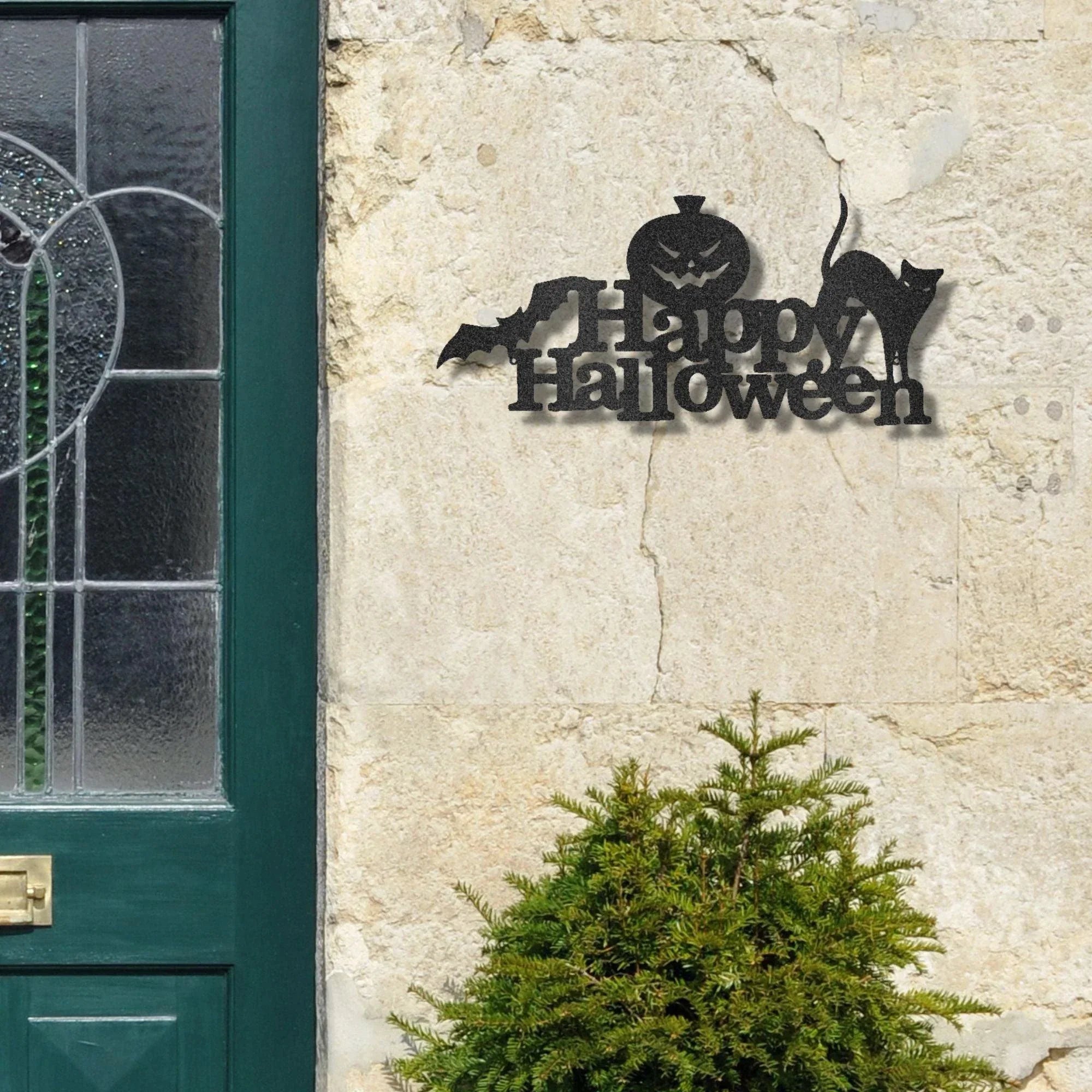 Happy Halloween Indoor Outdoor Steel Wall Sign