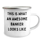Spring Pet Products Gifts from Men to Awesome Bankers, This Is What An Awesome Banker Looks Like, Camping Mug for Christmas, Perfect for Banker Entusiasts (150-200 characters in total)