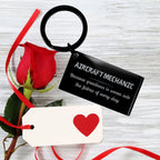 Sarcastic Aircraft Mechanic Keychain Gifts, Christmas Holiday Gifts for Aircraft Mechanic Birthday, Aircraft Mechanic: Because greatness is woven