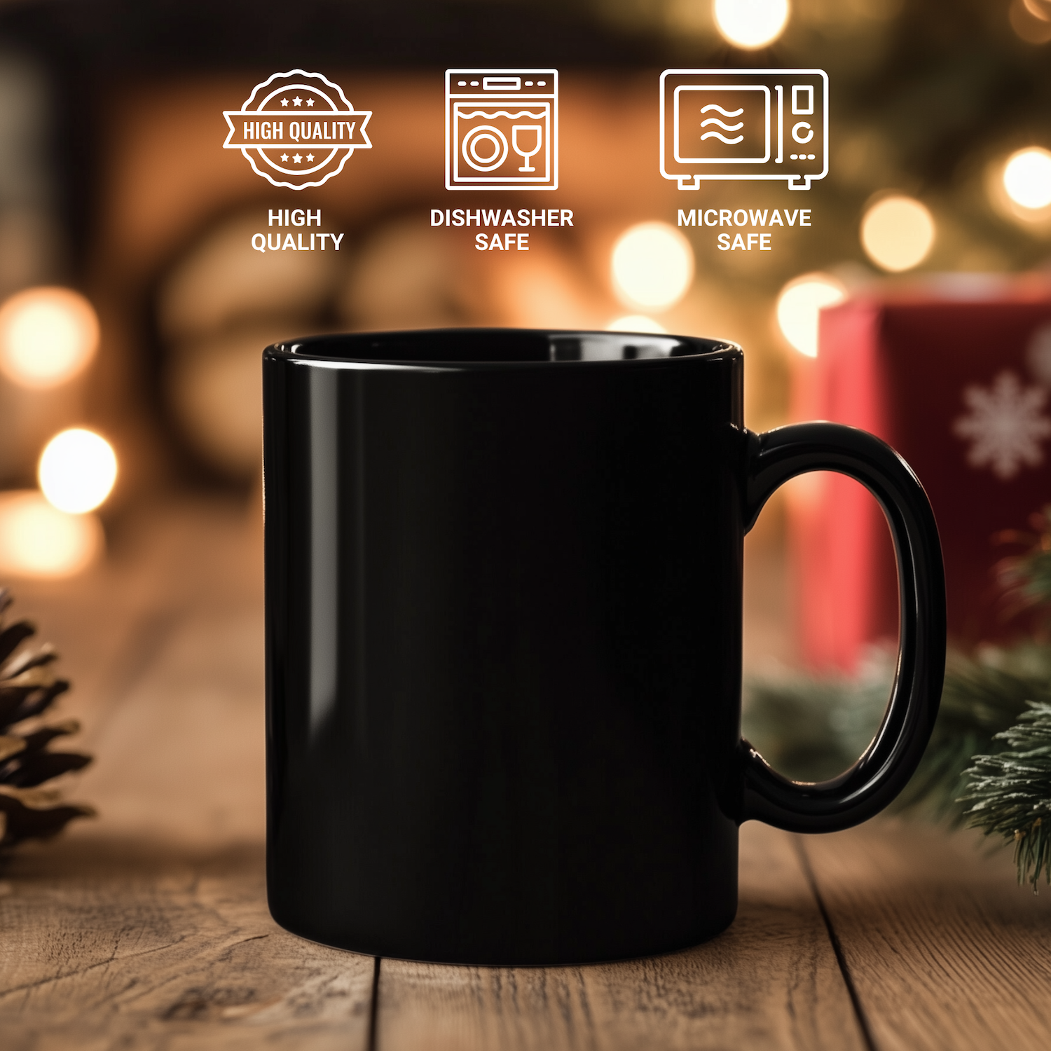 Funny Cousin Gifts from Men to Women - Certified Cousin Black Coffee Mug, 11oz or 15oz, Microwave and Dishwasher Safe - Perfect for Mother's Day - Additional