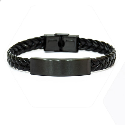 Sarcastic Transcriptionist Black Rope Bracelet Gifts, Christmas Holiday Gifts for Transcriptionist Birthday, Transcriptionist: Because greatness is woven into the fabric of every day, Coworkers, Friends - Mallard Moon Gift Shop