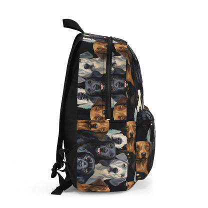 Dog Lovers Backpack - Cute Canine Design, Pet Gifts, School Supplies, Fun Accessories, Animal-Themed Bags - Mallard Moon Gift Shop
