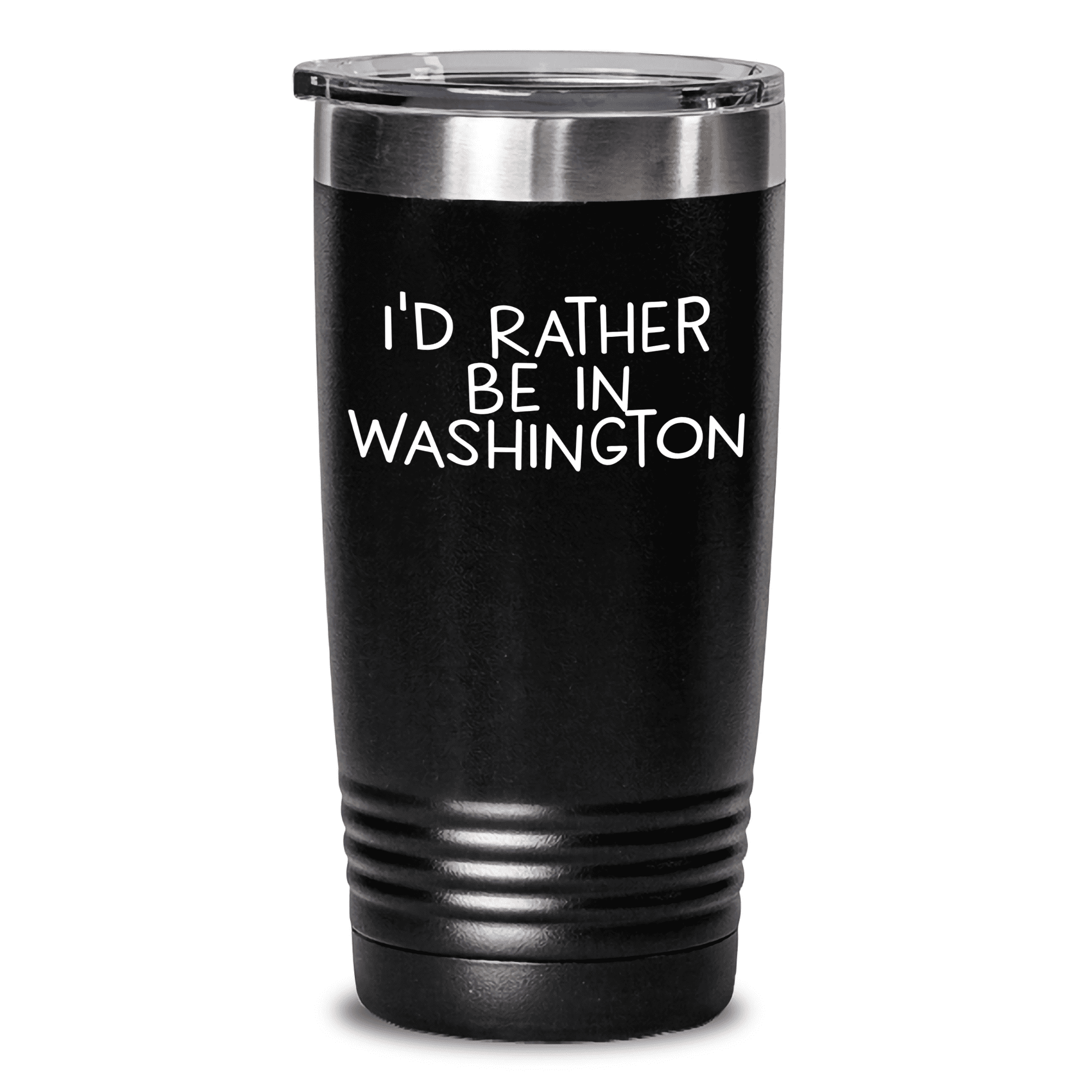 Washington Tumbler Gifts from Friends to Family, I'd Rather Be In Washington, Funny Quote Tumbler, 20oz or 30oz Capacity, Stainless Steel / Powder Coating, Mother's Day Unique Gifts - Mallard Moon Gift Shop