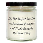 Assistant Principal Gift 9oz Vanilla Soy Candle Inspirational Quote Graduation Unique Gifts from Friends Family