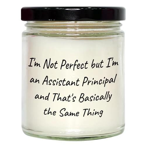 Assistant Principal Gift 9oz Vanilla Soy Candle Inspirational Quote Graduation Unique Gifts from Friends Family