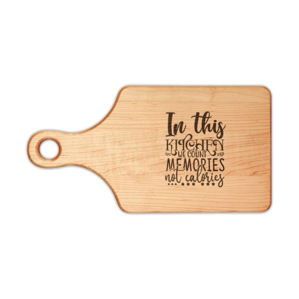 Engraved Wooden Cutting Board — "In This Kitchen Memories Are Made"