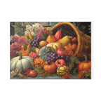 Glass Cutting Board - Fall Cornucopia Harvest Kitchen Decor