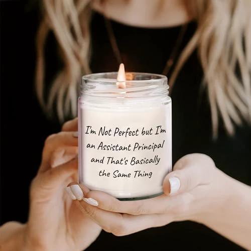 Assistant Principal Gift 9oz Vanilla Soy Candle Inspirational Quote Graduation Unique Gifts from Friends Family