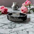 Drafter Glidelock Bracelet – Engraved Black Stainless Steel and Silicone Wristband Gift for Drafters – Appreciation Gift for Him or Her