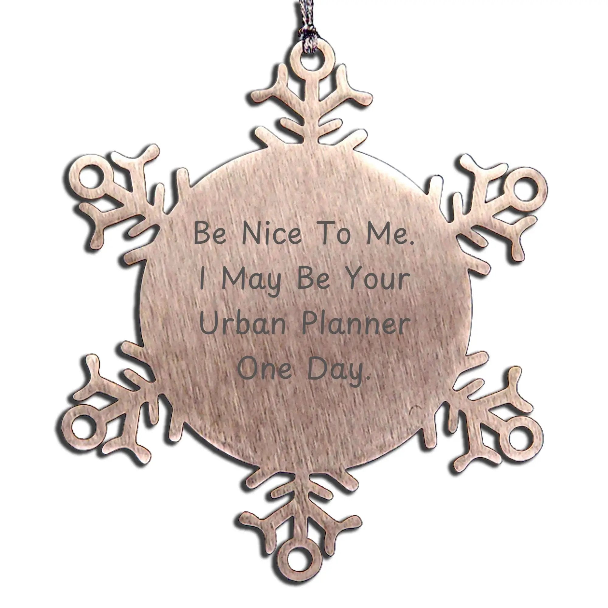 Urban Planner Snowflake Ornament, Funny Quote Gifts for Men, Women, Friends, Family, Gifts from Home, Christmas Unique Gifts - Mallard Moon