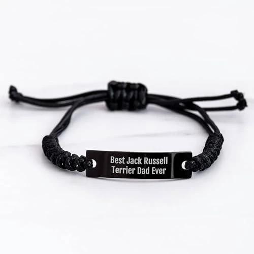 Spring Pet Products Jack Russell Terrier Dad Gifts for Valentine's Day - Best Jack Russell Terrier Dad Ever Rope Bracelet from Jack Russell Terrier Dog Owner to Son