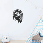 Bald Eagle Patriotic Native American Metal Art Wall Sign