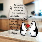 Soulmates Forever - Personalized Heart-Shaped Acrylic Plaque – A Timeless Love Keepsake
