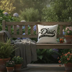 Decorative Dad Pillow with Insert – “Best Dad in the World” Design – Gift for Father