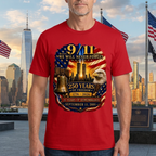 9/11 Memorial Shirt 25th Anniversary, Never Forget T-Shirt, 250 Years of Freedom 1776-2026, September 11 Remembrance Patriotic Tee